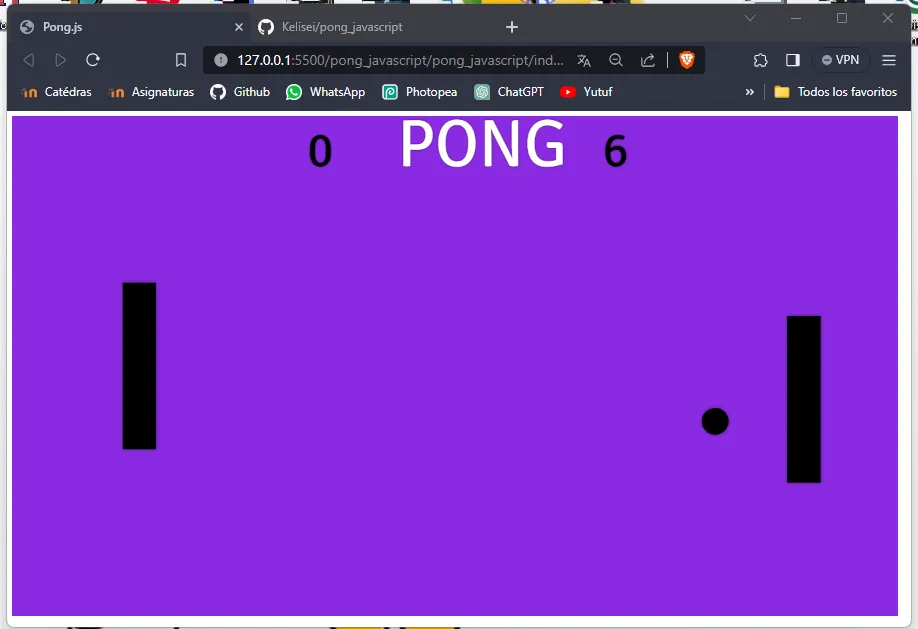 Beautiful pong clone